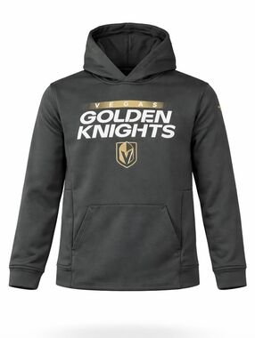 NHL Pro Fanatics Las Vegas Golden Knights Gray Hoodie Sweatshirt Kids Med 10 12